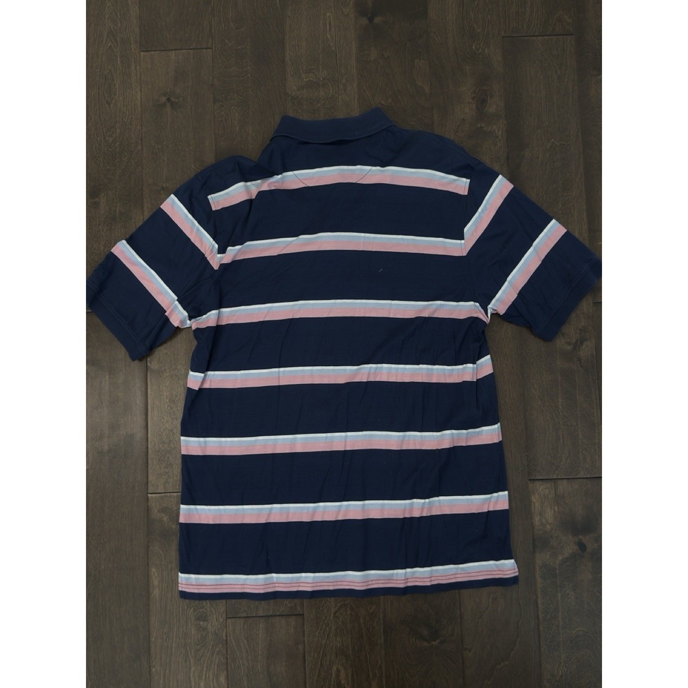Jos A Bank Lot Of 3 Leadbetter Golf Men's Short Sleeve Polo Shirt Size L Striped - Picture 12 of 16